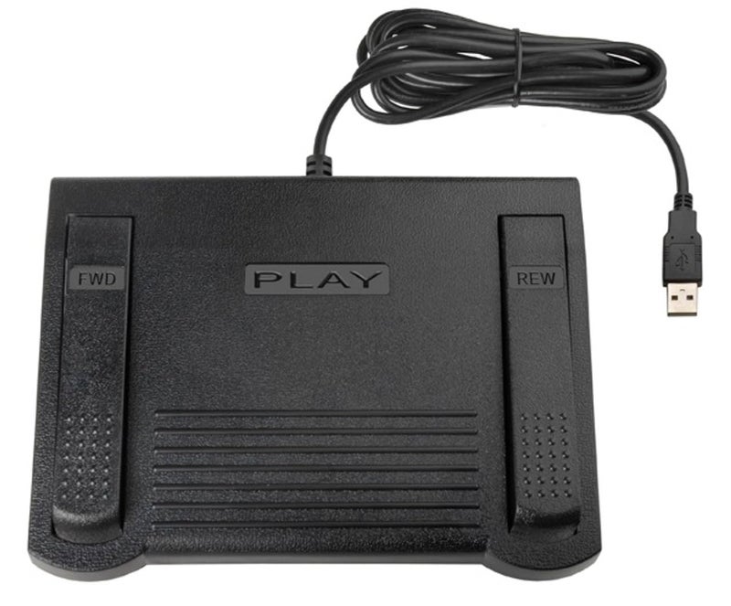 ECS Transcription Foot Pedal for use with Express Scribe for Windows or Mac Transcription Software - Image 3